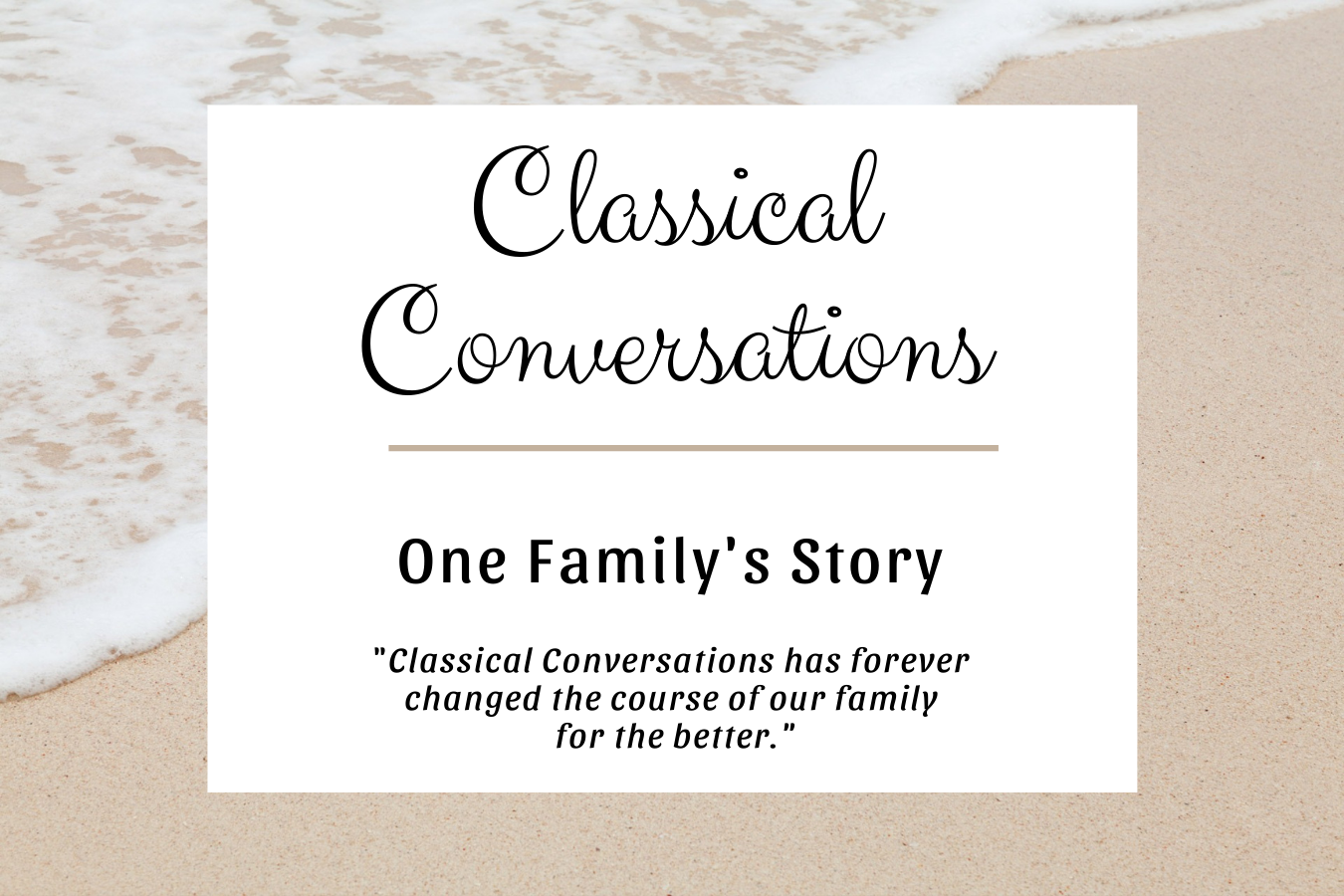 Classical conversations one family's story blog feature image